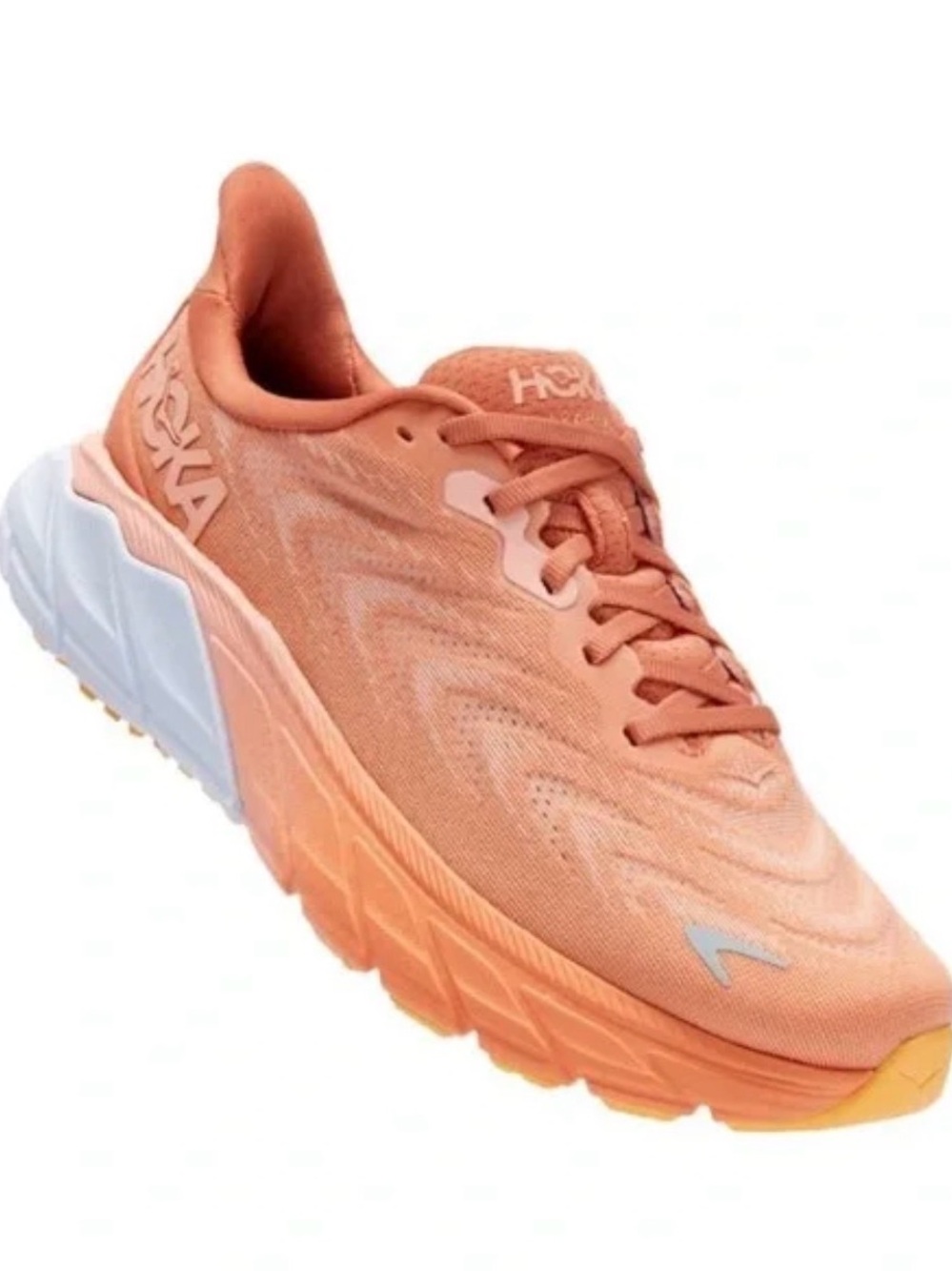 Hoka One One Women's Coral/White Athletic Running Shoe